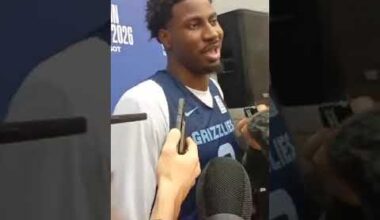 Jaren Jackson Jr Memphis Grizzlies - I told rookies like Cedric Coward that the NBA is all next game