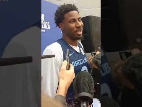 Jaren Jackson Jr Memphis Grizzlies - I told rookies like Cedric Coward that the NBA is all next game