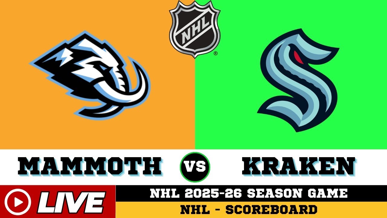 🔴LIVE : Seattle Kraken Vs Utah Mammoth | NHL 2026 | NHL Live SCOREBOARD