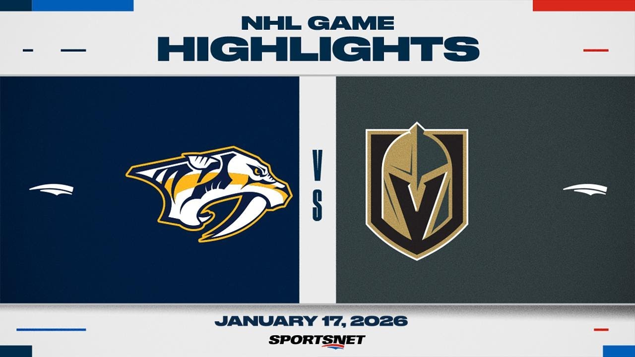 NHL Highlights | Predators vs. Golden Knights - January 17, 2026