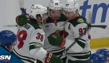 Wild's Quinn Hughes Sets Up Ryan Hartman Goal After Nifty Move At Blue Line