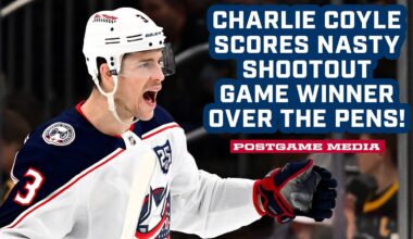 Charlie Coyle's NASTY Shootout Goal Lifts the CBJ to a 4-3 Win in Pittsburgh! | Postgame Media