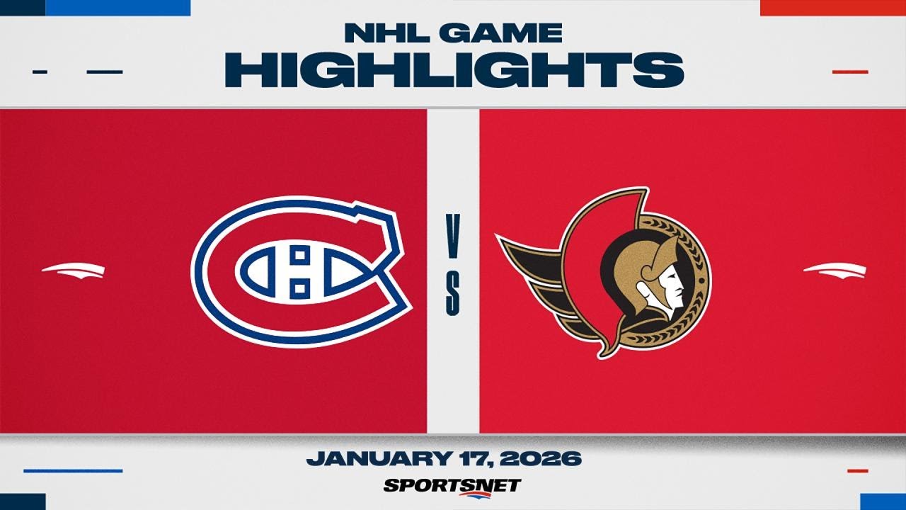NHL Highlights | Canadiens vs. Senators - January 17, 2026
