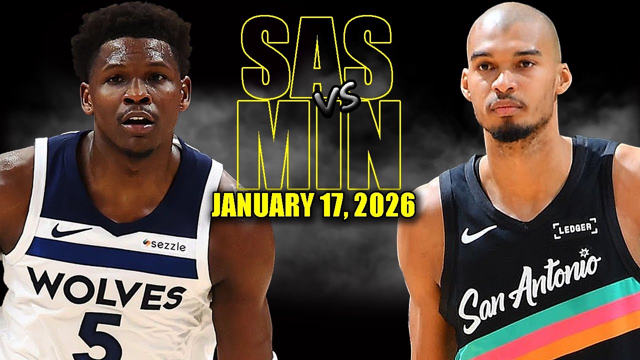 San Antonio Spurs vs Minnesota Full Game Highlights - January 17, 2026 | NBA Season Timberwolves