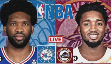 LIVE: CLEVELAND CAVALIERS vs PHILADELPHIA 76ERS | NBA | PLAY BY PLAY | SCOREBOARD