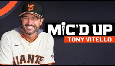 Manager Tony Vitello Mic'd Up at Giants FanFest Tour in San Jose