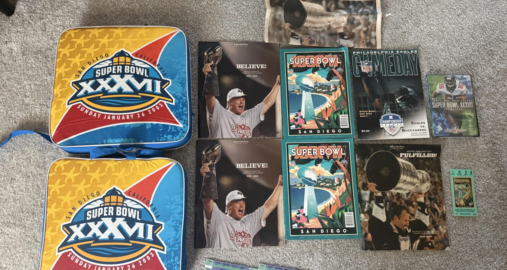 Picked up some Super Bowl 37 Merch