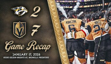 HIGHLIGHTS | Vegas Golden Knights 7, Nashville Predators 2 | Jan. 17, 2026