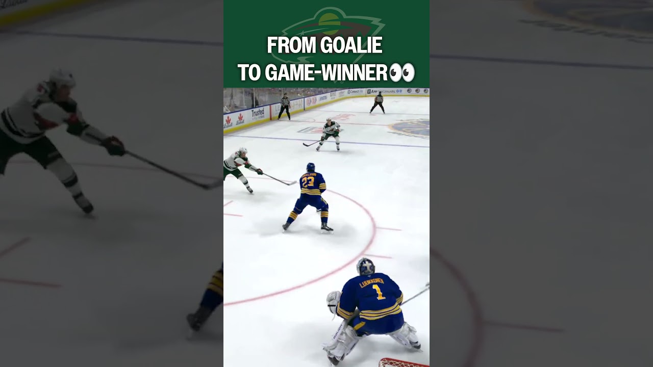 Goalie Assist Sets Up the OT Winner 👀