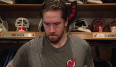 Markstrom, Meier and Keefe speak after 4-1 loss to Canes