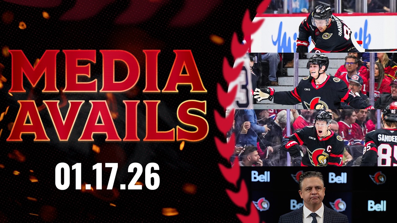 Brady Tkachuk, Tim Stützle, Jake Sanderson, Travis Green Postgame Media vs MTL