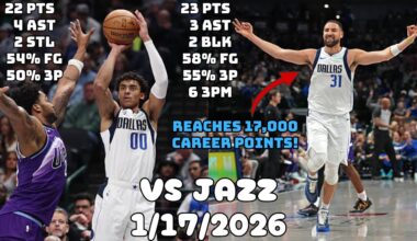 Klay Thompson Scores 23 in the 1st Half | Dallas Mavericks Team Highlights vs Jazz (1/17/2026)