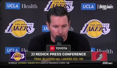 JJ Redick POSTGAME INTERVIEWS | Los Angeles Lakers loss to Portland Trail Blazers 132-116