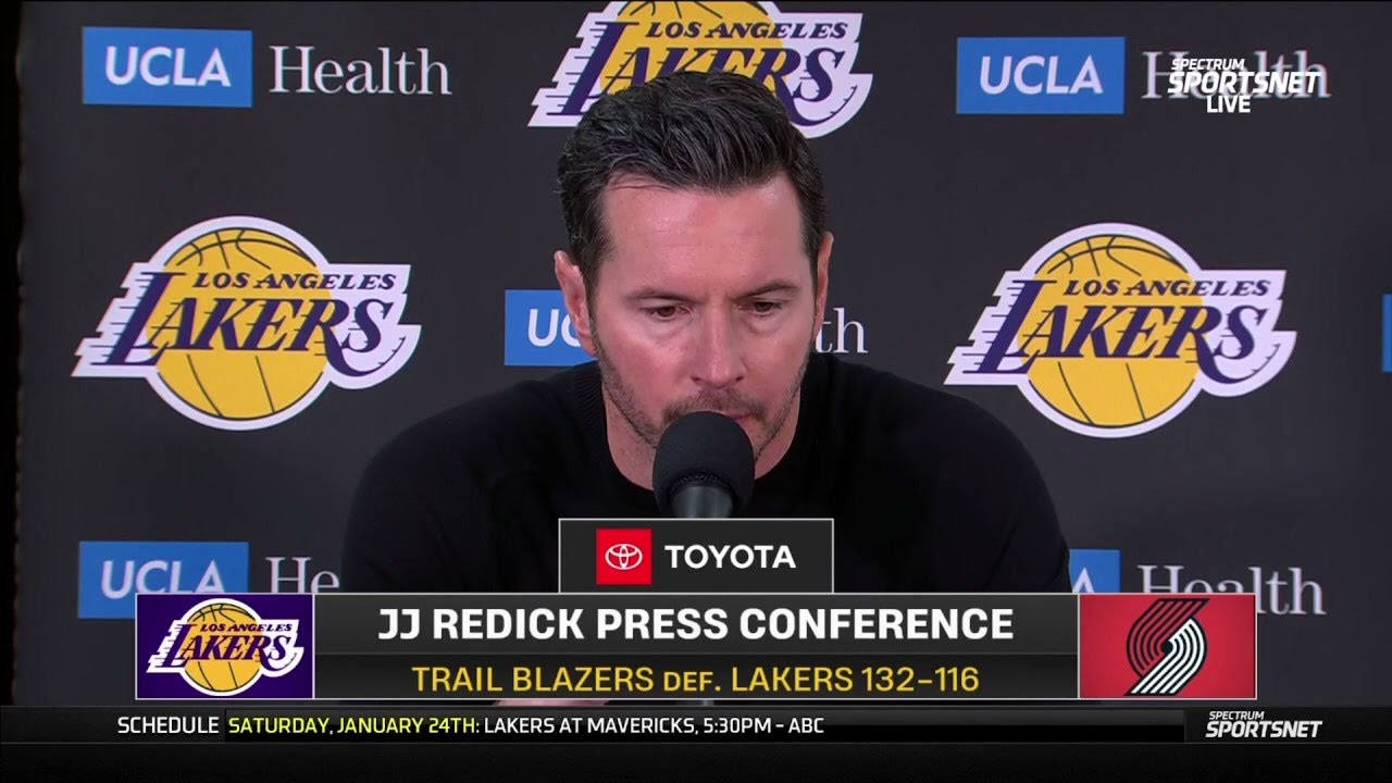 JJ Redick POSTGAME INTERVIEWS | Los Angeles Lakers loss to Portland Trail Blazers 132-116