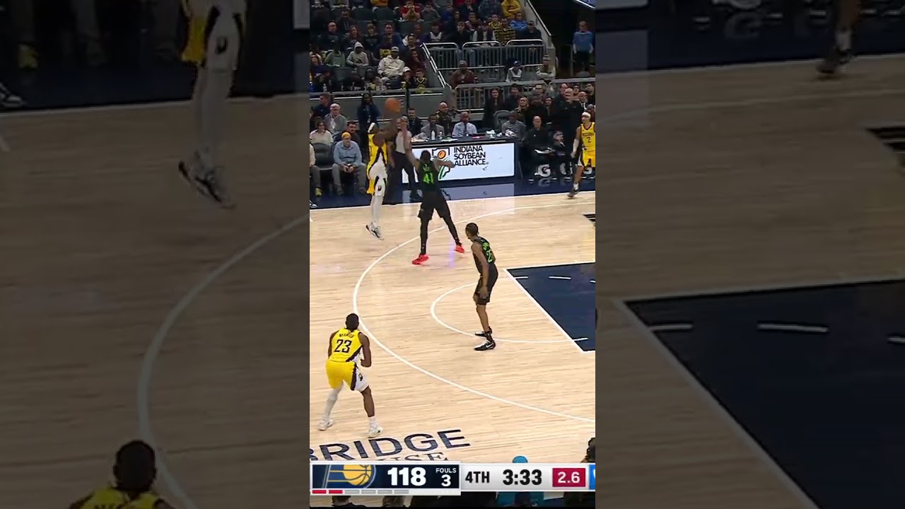 Pascal Siakam Buries his Fourth Triple of the Night to Force a Timeout 😮‍💨 He has 23 Points 🔥