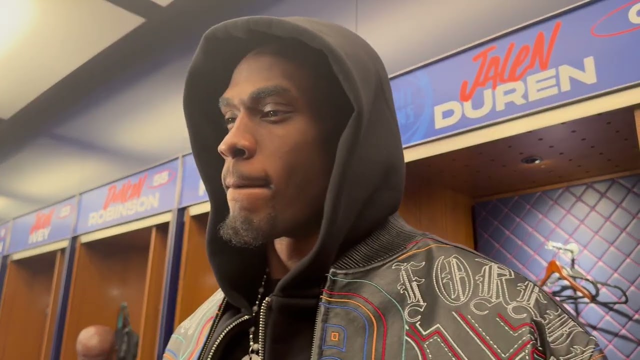 Jalen Duren talks dominant Pistons win, Ron Holland’s growth