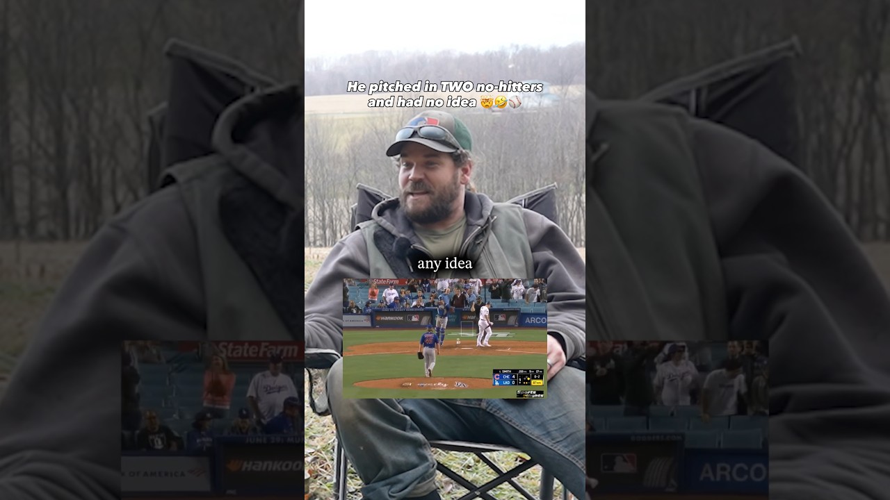 He pitched in 2 no-hitters without realizing it…🤯😂⚾️#shorts