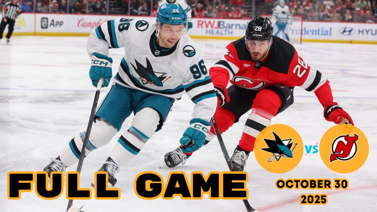 NHL Full Game | San Jose Sharks vs New Jersey Devils | October 30, 2025