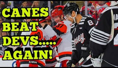 NJ Devils LOSE AGAIN To The Carolina Hurricanes 4-1 in Crucial Game!