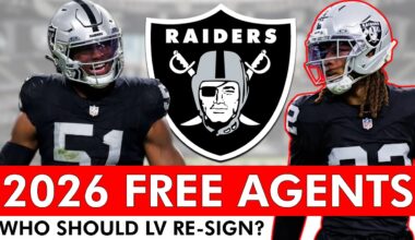 Raiders 2026 Free Agents: Ranking Every Las Vegas Raiders Free Agent Hitting NFL Free Agency