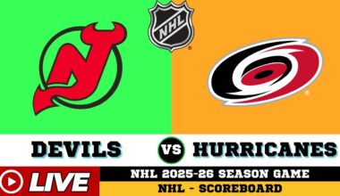 🔴LIVE : Carolina Hurricanes Vs New Jersey Devils | NHL 2026 | NHL Live SCOREBOARD