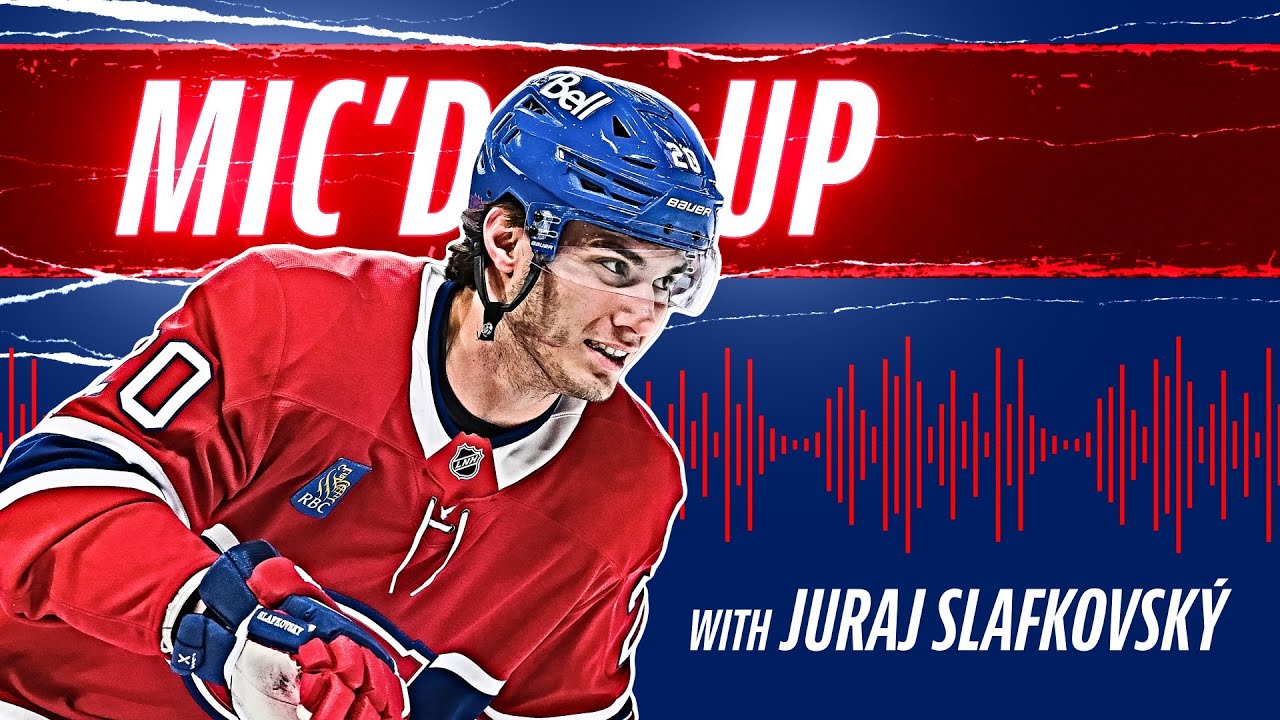 Juraj Slafkovsky wears mic during game!