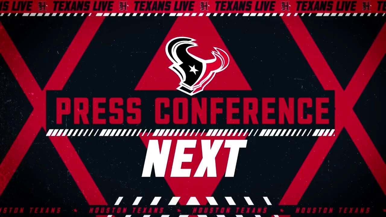 LIVE: The Houston Texans address the media
