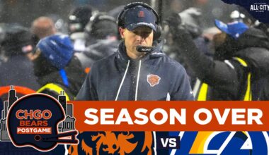 BEARS POSTGAME: Caleb Williams Comes One Miracle Short in Season-Ending Loss vs Rams | CHGO Bears