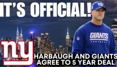 John Harbaugh Makes is OFFICIAL! SIGNS 5 Year Deal With New York Giants!