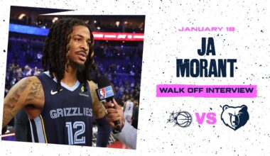 Ja Morant Walk off Interview | Grizzlies vs. Magic