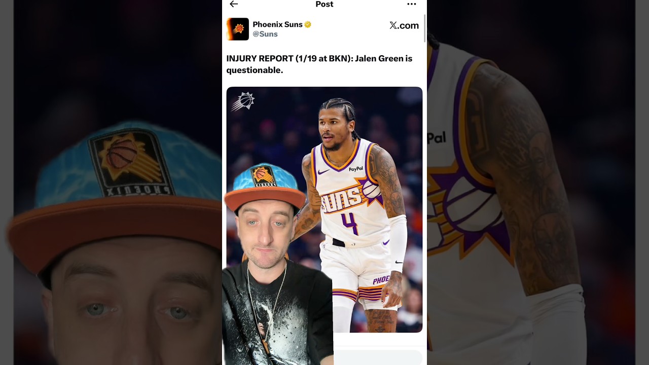 Jalen Green Is QUESTIONABLE After Missing 30+ Games #suns #sunsup