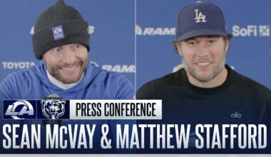 Sean McVay & Matthew Stafford Postgame Press Conference After Divisional Win vs. Bears