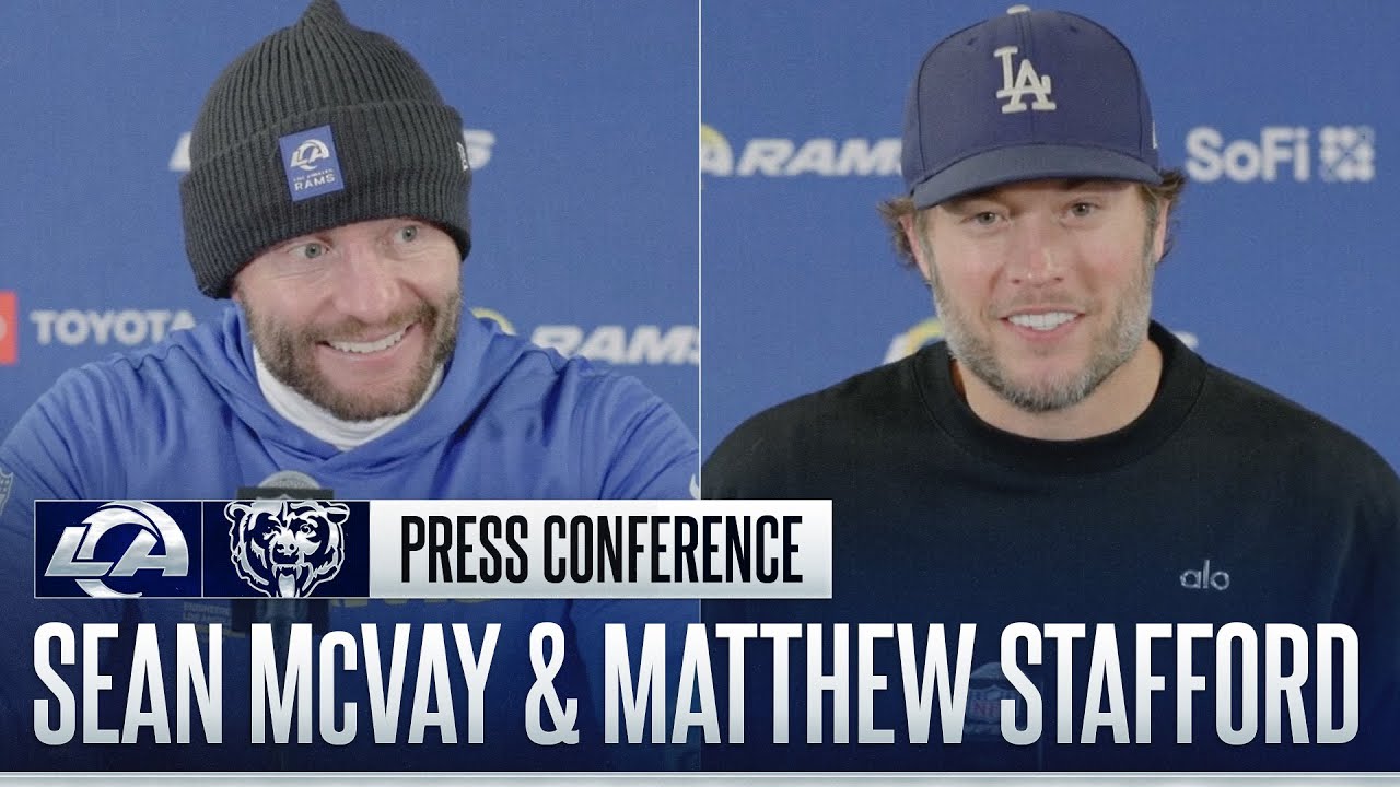 Sean McVay & Matthew Stafford Postgame Press Conference After Divisional Win vs. Bears