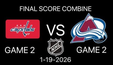 NHL Game 1 Washington Capitals vs Colorado Avalanche (1-19-2026)