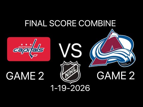 NHL Game 1 Washington Capitals vs Colorado Avalanche (1-19-2026)