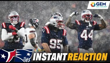 INSTANT REACTION: 'ABSOLUTELY MINDBLOWING' that Pats are headed to AFCCG after win over Texans 🤯