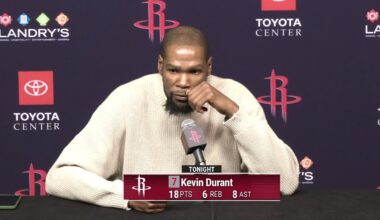 Press Conference by Kevin Durant vs Pelicans