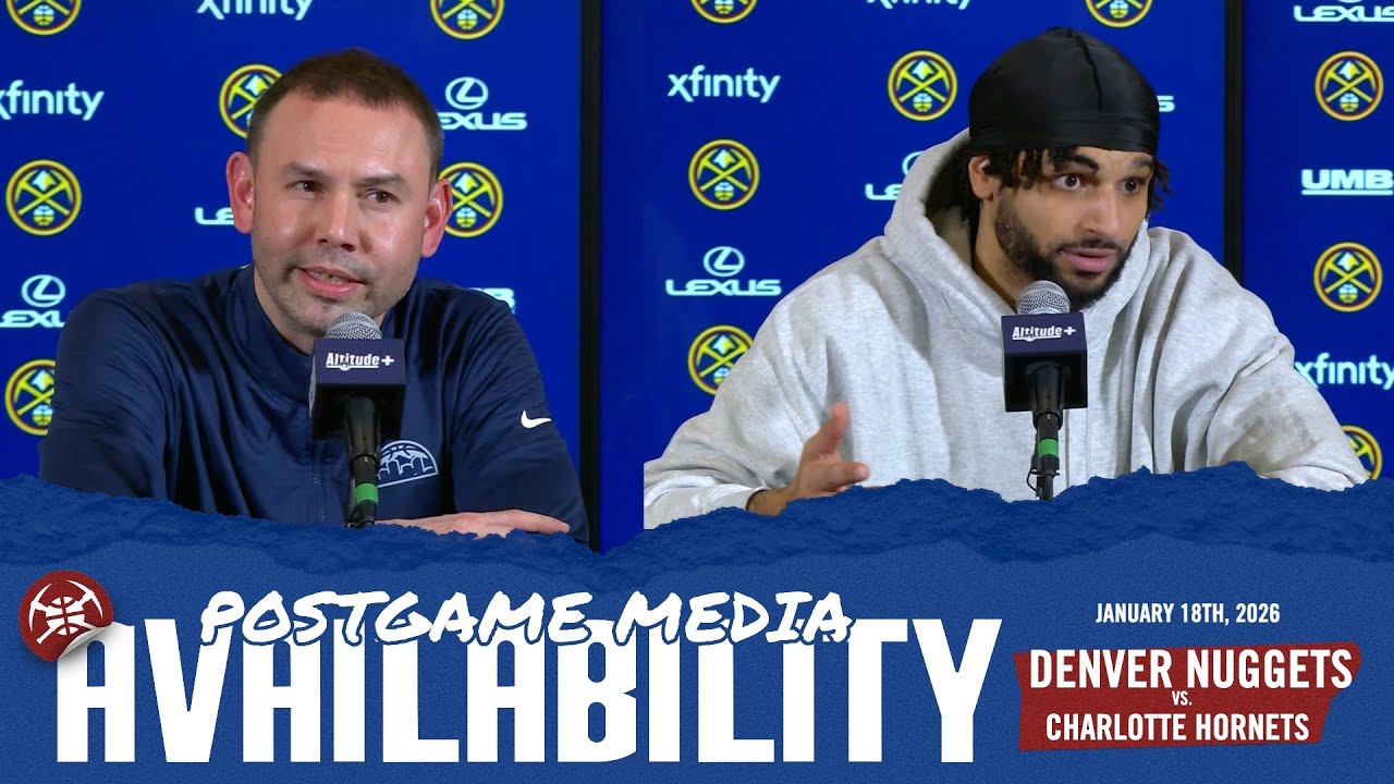 Coach Adelman & Jamal Murray | Postgame Media vs. CHA 🎙️