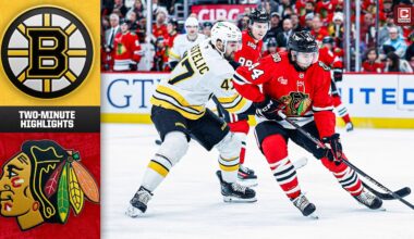 Chicago Blackhawks vs. Boston Bruins (1/17/25) | Game Highlights | CHSN Blackhawks