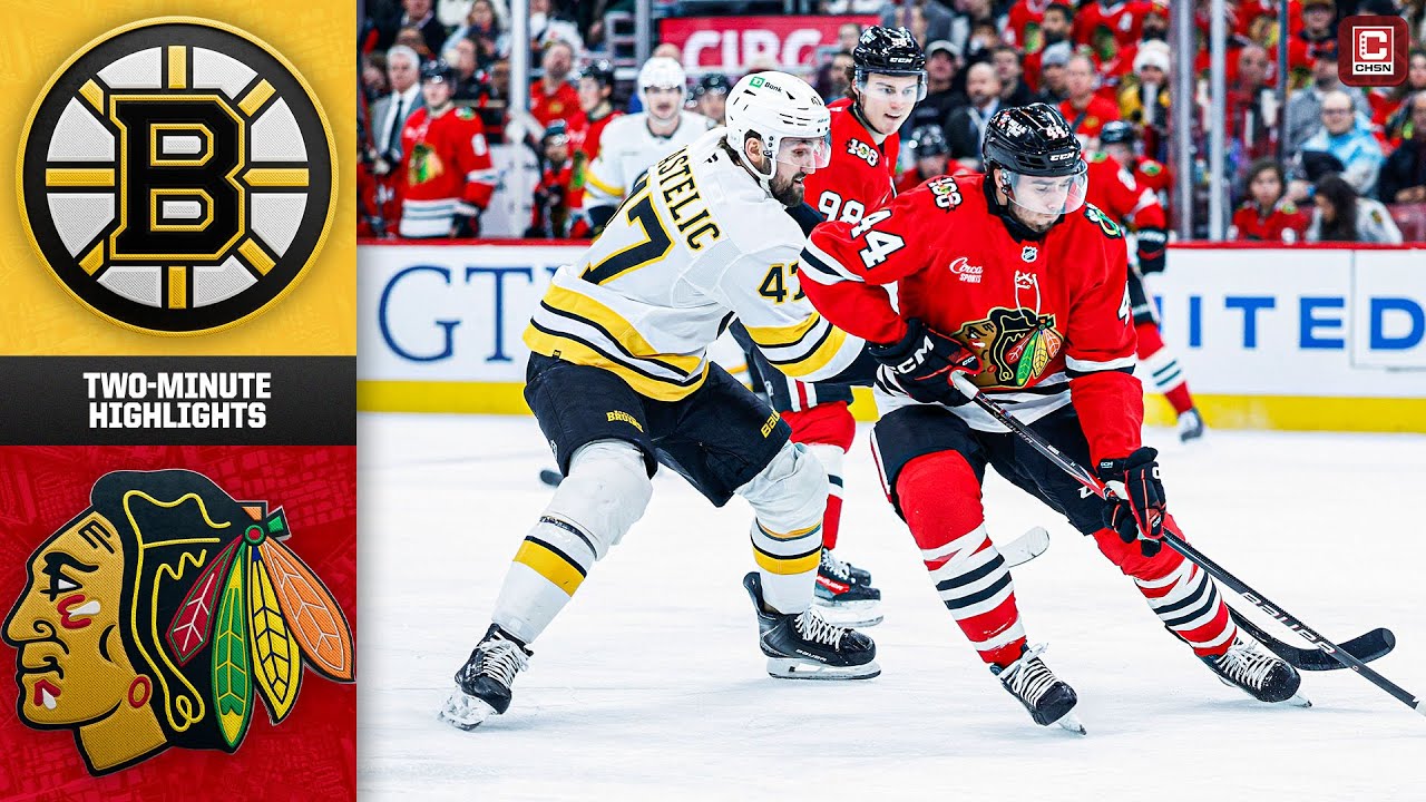Chicago Blackhawks vs. Boston Bruins (1/17/25) | Game Highlights | CHSN Blackhawks