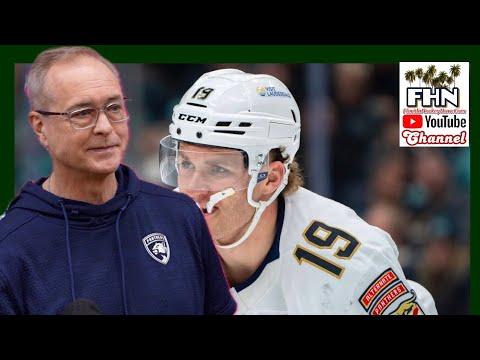 Paul Maurice: Florida Panthers Welcome Matthew Tkachuk Back Tonight v San Jose Sharks
