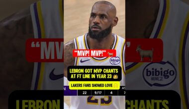 LeBron still getting MVP CHANTS in year 23 👑🐐