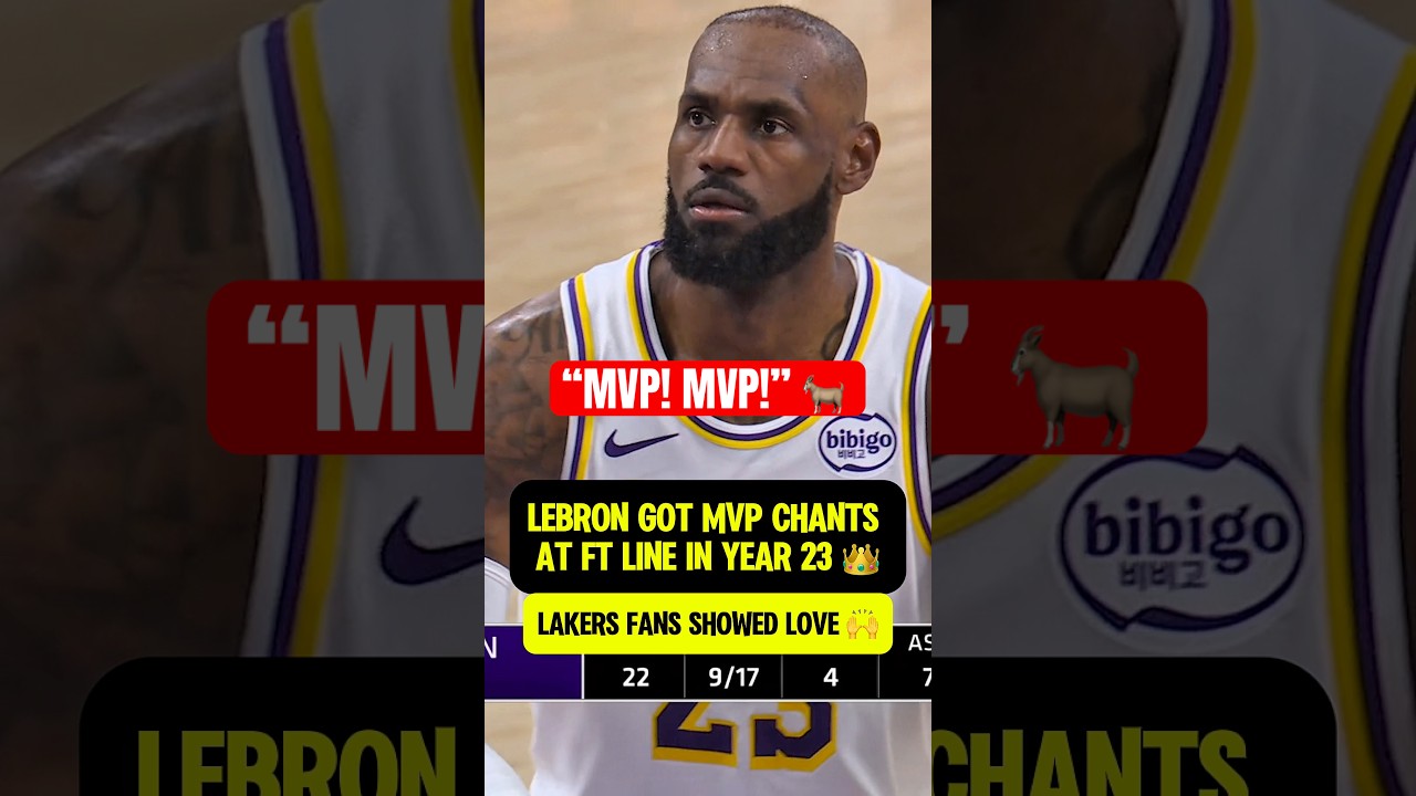 LeBron still getting MVP CHANTS in year 23 👑🐐