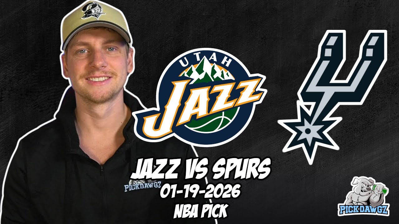 Utah Jazz vs San Antonio Spurs 1/19/26 NBA Free Picks & Prediction | NBA Betting Tips