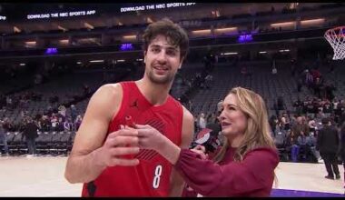 Deni Avdija Postgame Interview | Brightside Windows Baseline Report | at Kings | January 18th, 2026