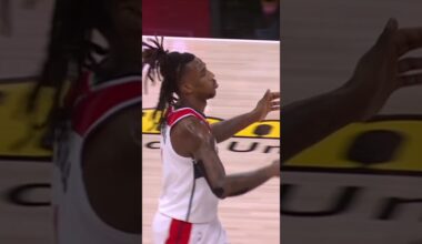 Jamir Watkins delivering the rim rocker 🏀 😤 #wizards #nba #shorts