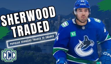 CANUCKS TRADE KIEFER SHERWOOD TO THE SAN JOSE SHARKS