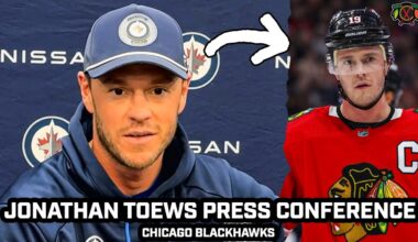 PRESS CONFERENCE: Jonathan Toews Reflects on RETURN to Chicago with Winnipeg Jets