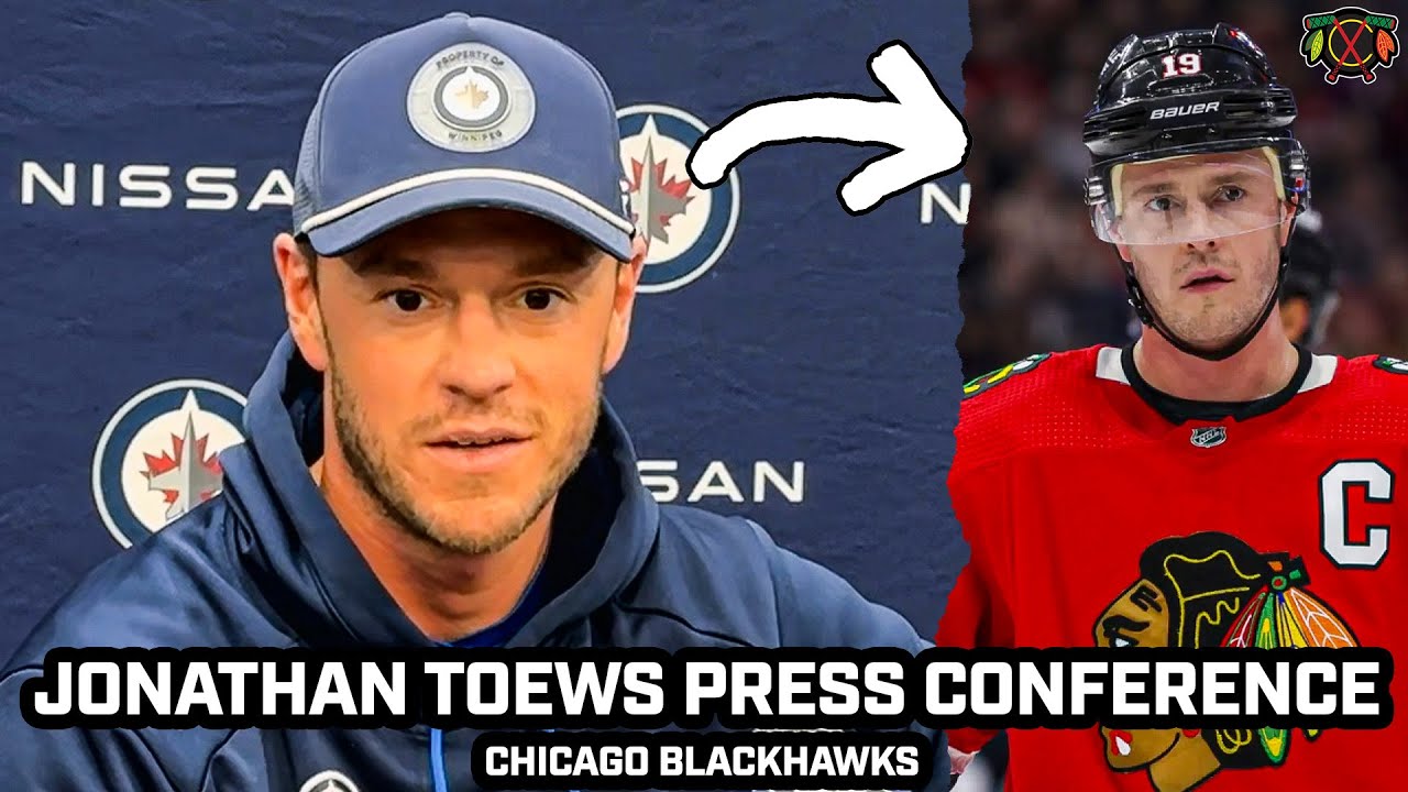 PRESS CONFERENCE: Jonathan Toews Reflects on RETURN to Chicago with Winnipeg Jets