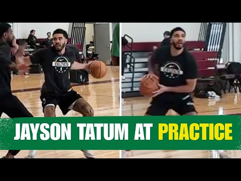 Jayson Tatum is MOVING GOOD Off The Dribble at Celtics Practice
